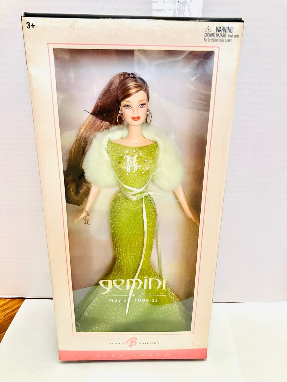 Barbie 2004 Gemini Fashion Doll Pink Label New May 21-June 21 Minor Box Wear